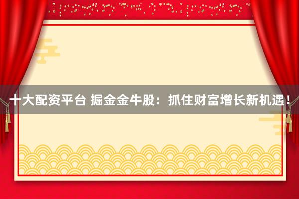 十大配资平台 掘金金牛股：抓住财富增长新机遇！