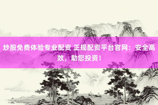 炒股免费体验专业配资 正规配资平台官网：安全高效，助您投资！