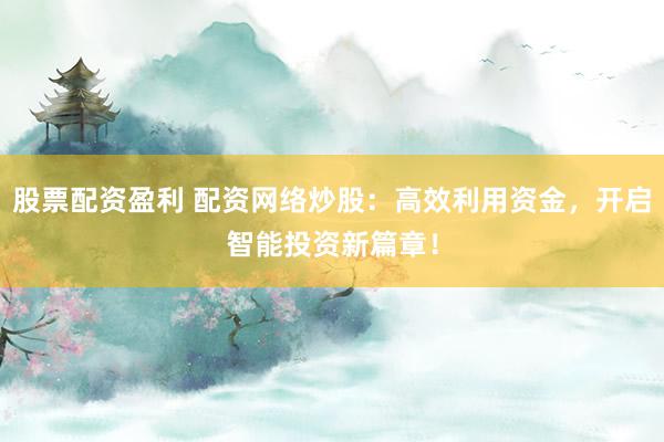 股票配资盈利 配资网络炒股：高效利用资金，开启智能投资新篇章！