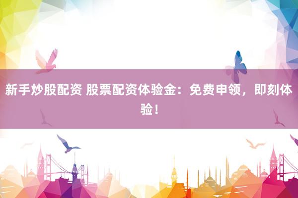 新手炒股配资 股票配资体验金:免费申领,即刻体验!