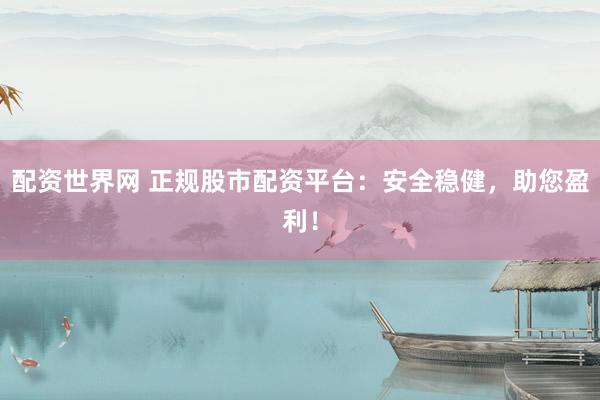 配资世界网 正规股市配资平台：安全稳健，助您盈利！